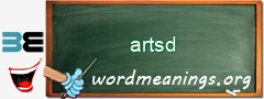 WordMeaning blackboard for artsd